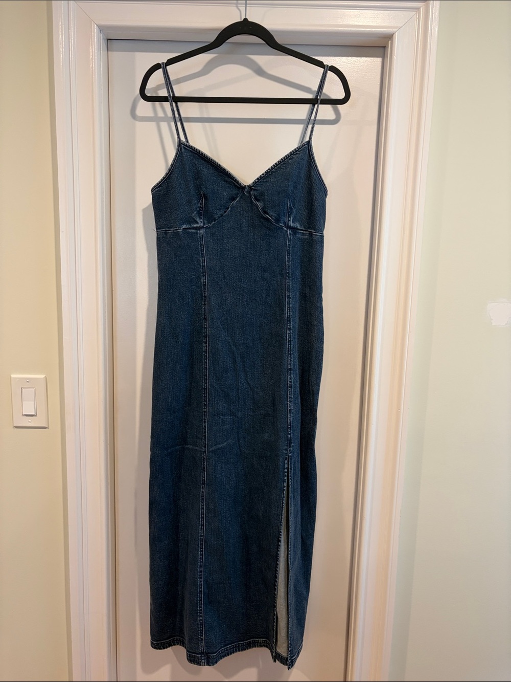 American Eagle Outfitters Dark Blue Denim Maxi Dress
